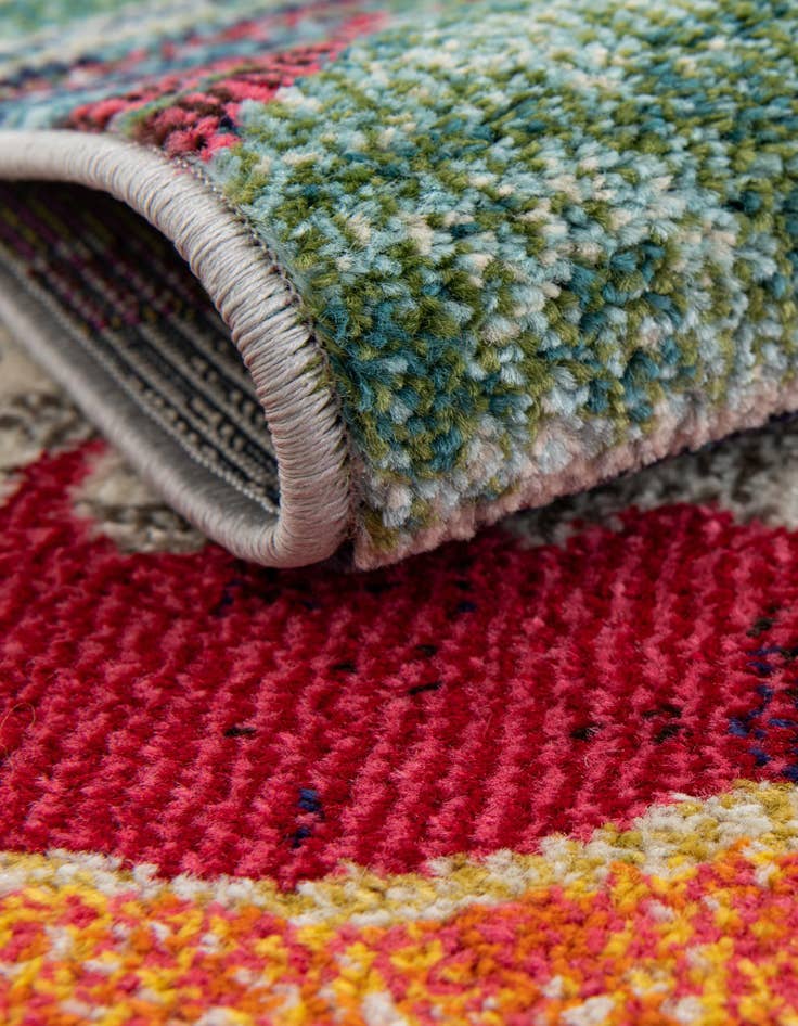Detail image of  9' 10 x 9' 10  Washable Vivid Square Rug