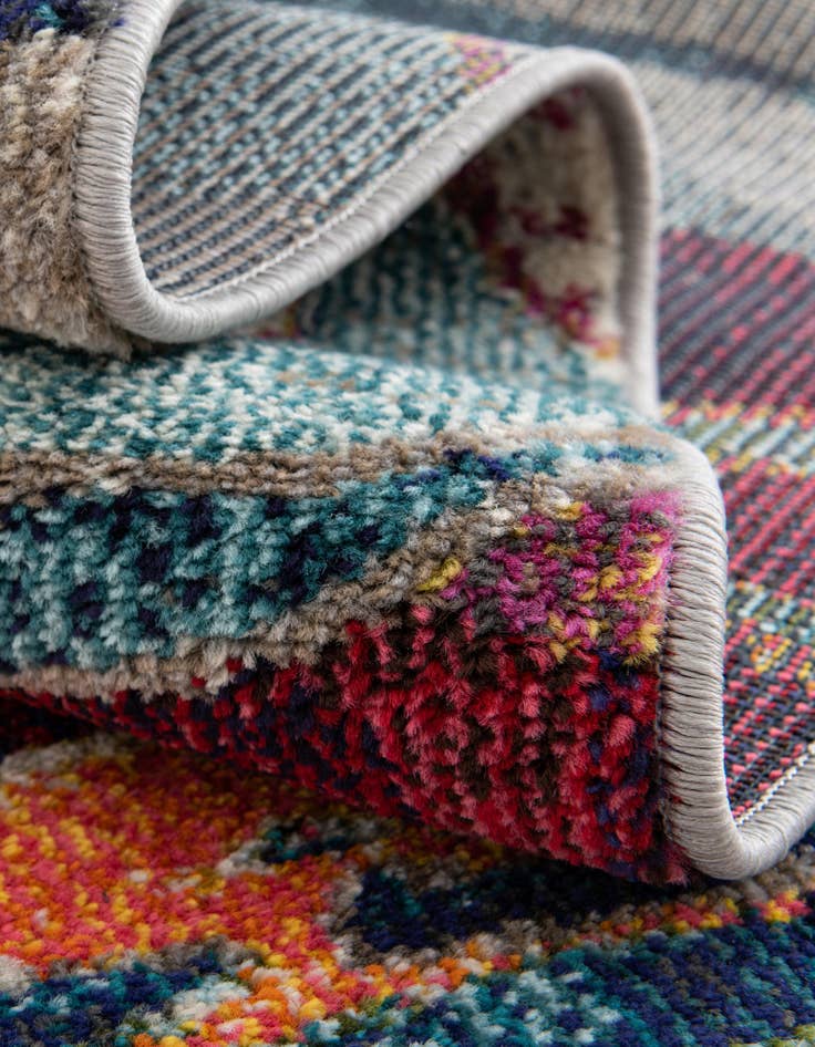 Detail image of  9' 10 x 9' 10  Washable Vivid Square Rug