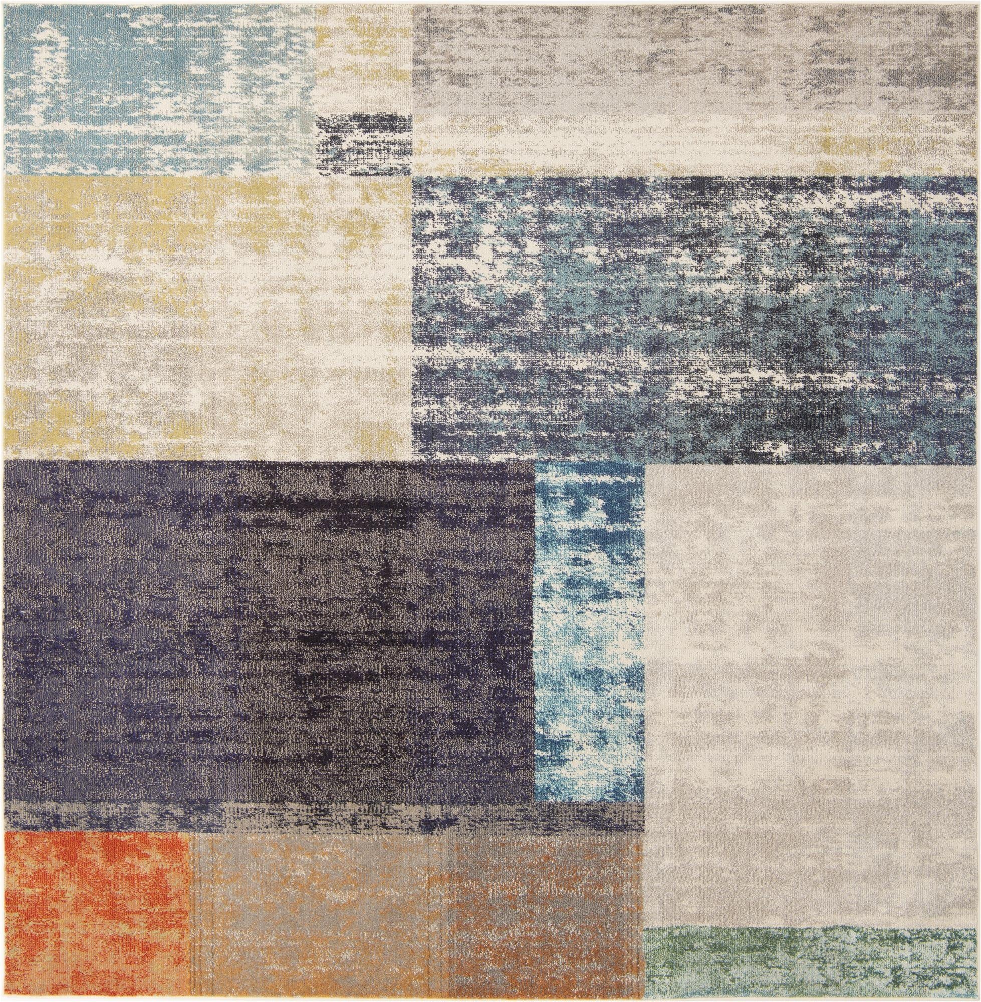  9' 10 x 9' 10  Washable Vivid Square Rug
