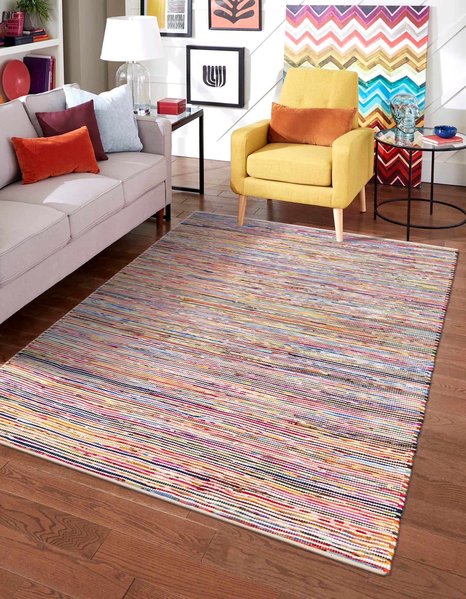 Rug Multicolored White Swatch link
