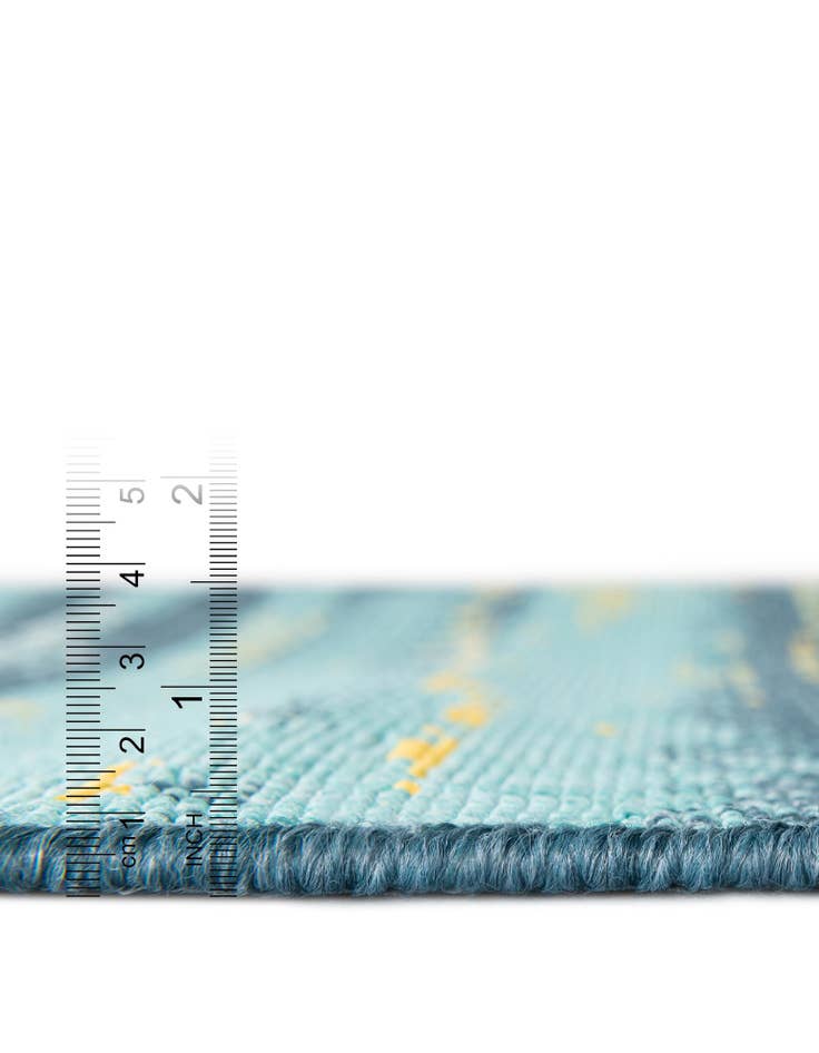 Detail image of  10' x 10'  Washable Coastal Indoor / Outdoor Square Rug