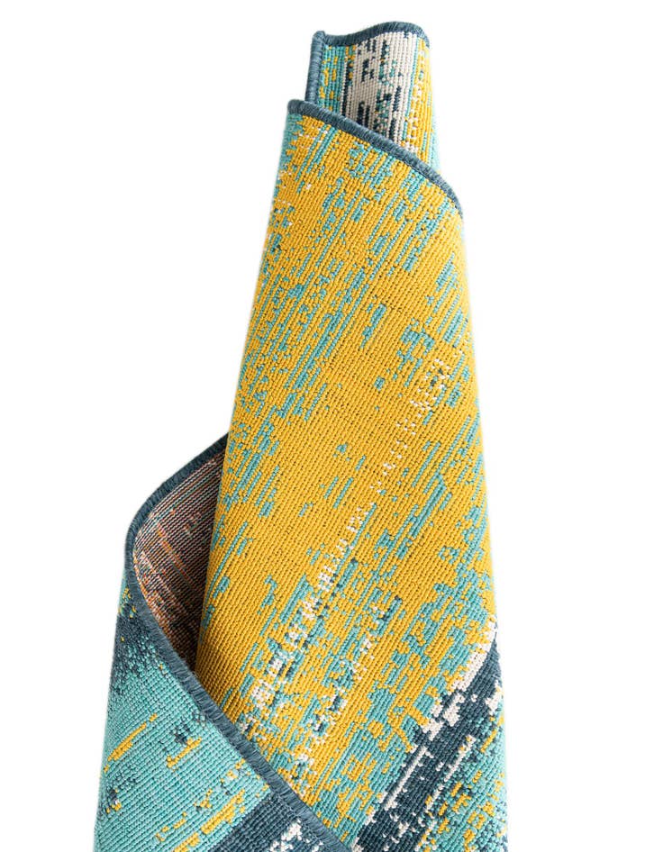 Detail image of  10' x 10'  Washable Coastal Indoor / Outdoor Square Rug