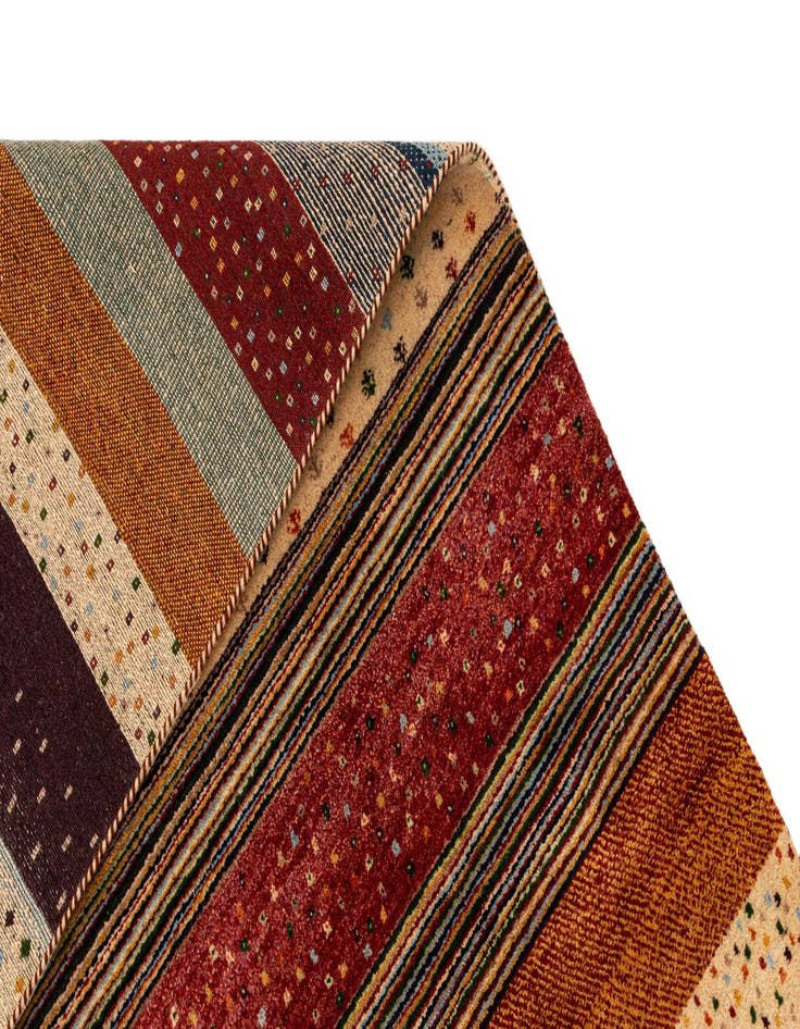 Detail image of  4' x 5' 11 Gabbeh Rug