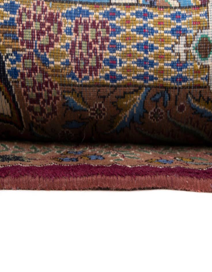 Detail image of  9' 8 x 13' 2  Hand Knotted Kashmar Persian Wool Rug