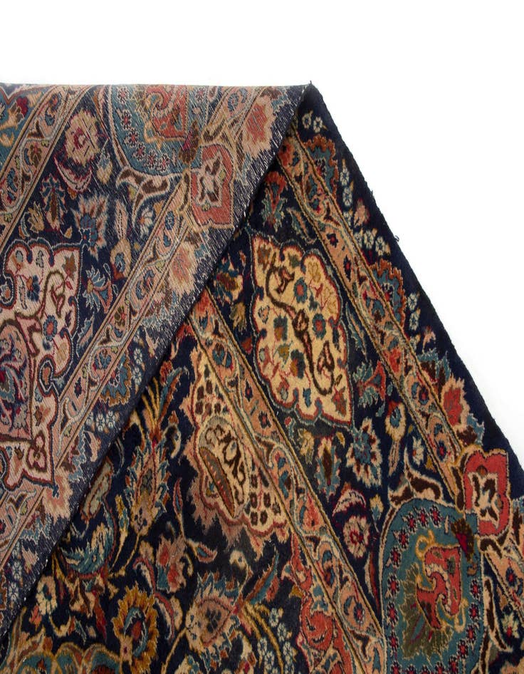 Detail image of  9' 5 x 12' 5  Hand Knotted Kashmar Persian Wool Rug