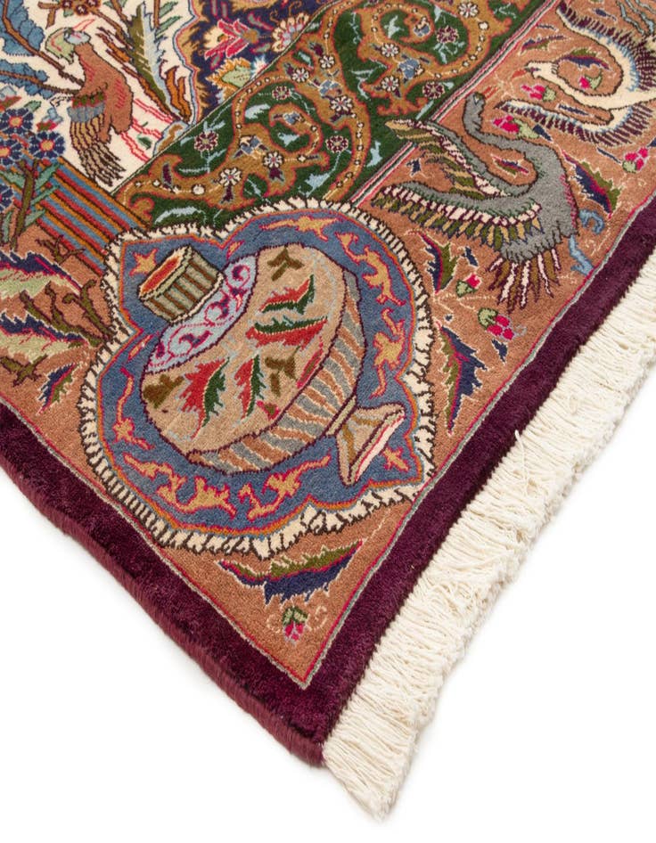 Detail image of  9' 10 x 12' 6  Hand Knotted Kashmar Persian Wool Rug