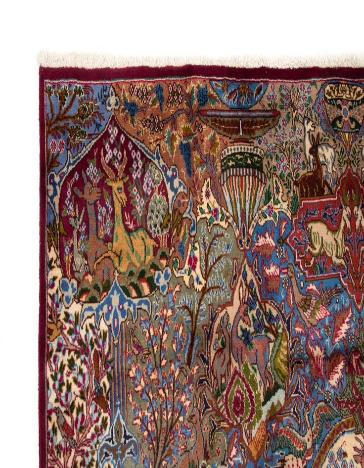 Detail image of  9' 7 x 12' 5  Hand Knotted Kashmar Persian Wool Rug