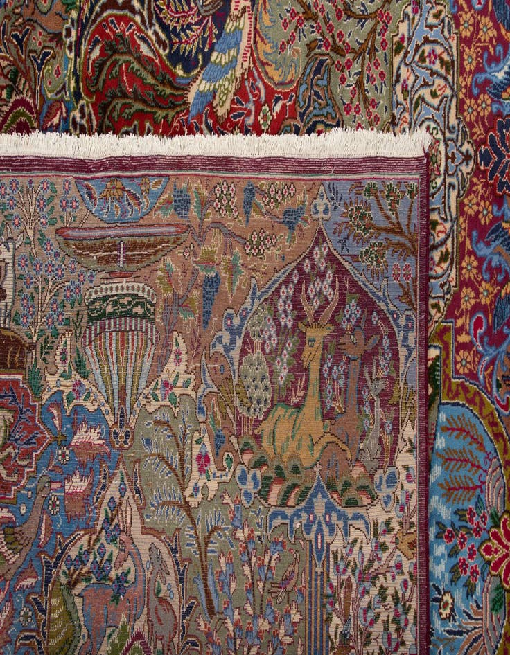 Detail image of  9' 7 x 12' 5  Hand Knotted Kashmar Persian Wool Rug