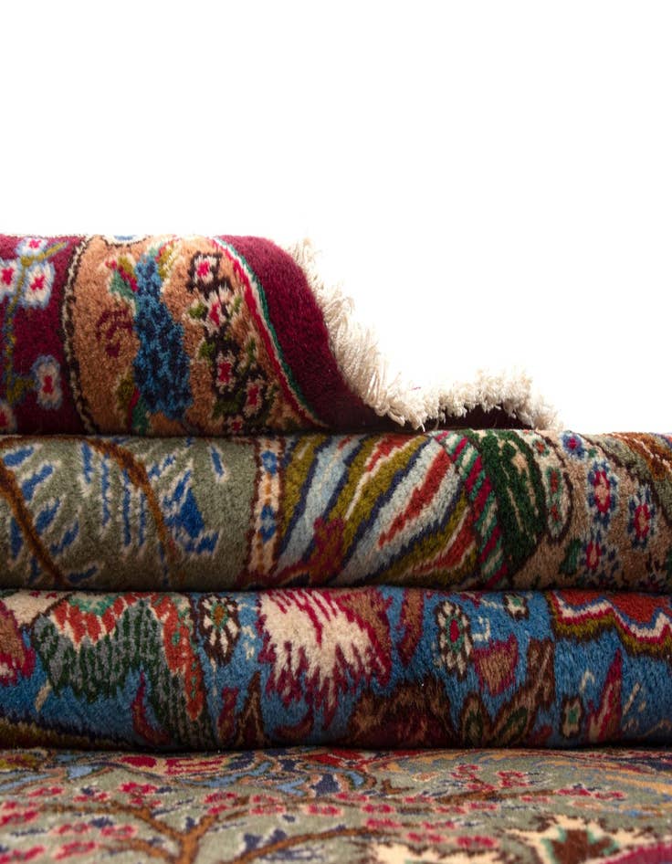 Detail image of  9' 7 x 12' 5  Hand Knotted Kashmar Persian Wool Rug