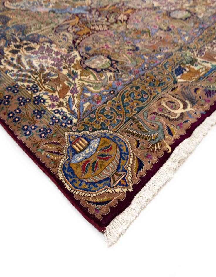 Detail image of 9' 9 x 13' 1 Hand Knotted Kashmar Persian Wool Rug