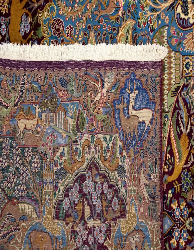 Detail image of 9' 9 x 13' 1 Hand Knotted Kashmar Persian Wool Rug