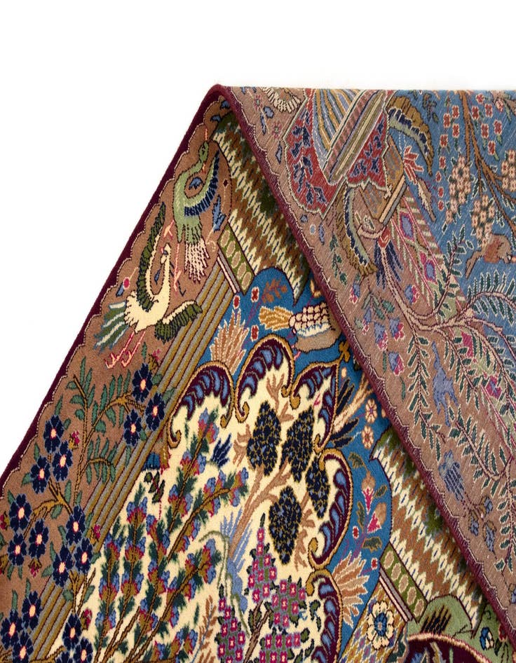 Detail image of 9' 9 x 13' 1 Hand Knotted Kashmar Persian Wool Rug