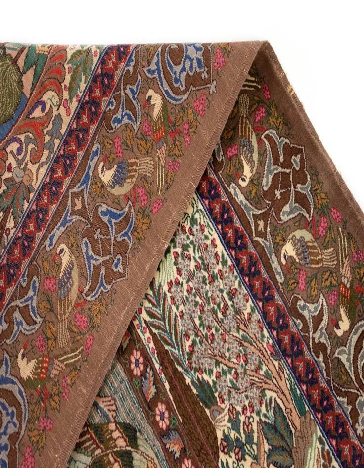 Detail image of  11' 7 x 16' 8  Hand Knotted Kashmar Persian Wool Rug