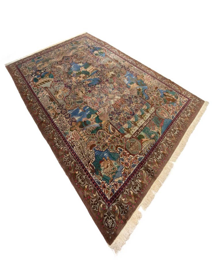 Detail image of  11' 7 x 16' 8  Hand Knotted Kashmar Persian Wool Rug