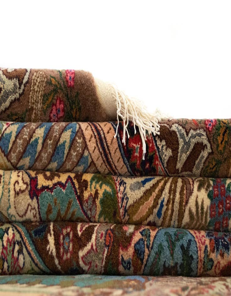 Detail image of  11' 7 x 16' 8  Hand Knotted Kashmar Persian Wool Rug