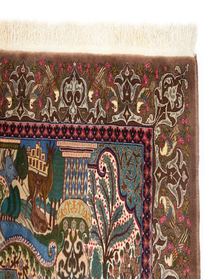 Detail image of  11' 7 x 16' 8  Hand Knotted Kashmar Persian Wool Rug