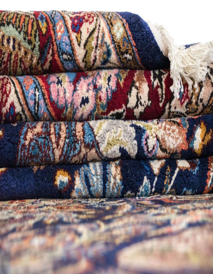 Detail image of  10' 3 x 12' 8  Hand Knotted Kashmar Persian Rug