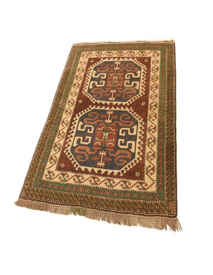 Detail image of  4' 2 x 4' 10 Kazak Rug