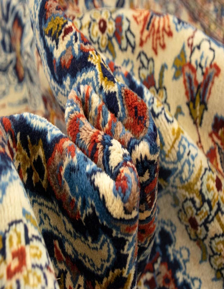 Detail image of  9' 10 x 13' 1  Hand Knotted Mashad Persian Wool Rug