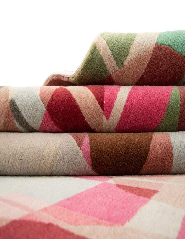 Detail image of  7' 8 x 10' 1  Hand Knotted Modern Himalaya Wool Rug