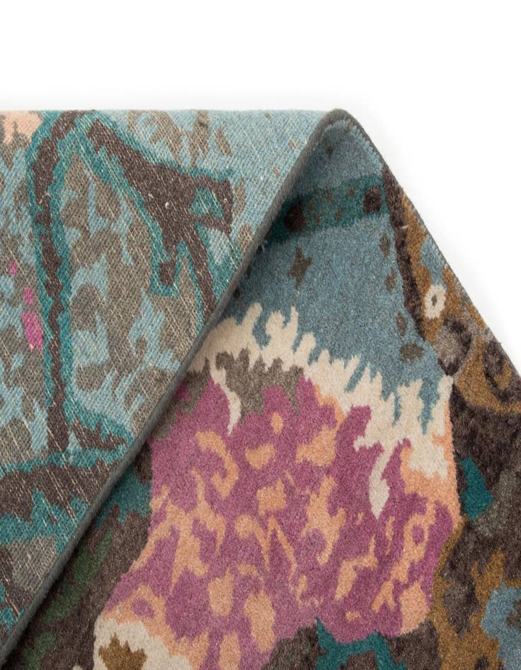 Detail image of  8' 2 x 9' 11  Hand Knotted Modern Manshu Wool Rug