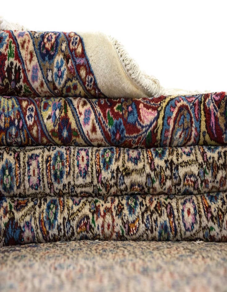 Detail image of  9' 10 x 13'  Hand Knotted Mood Persian Rug