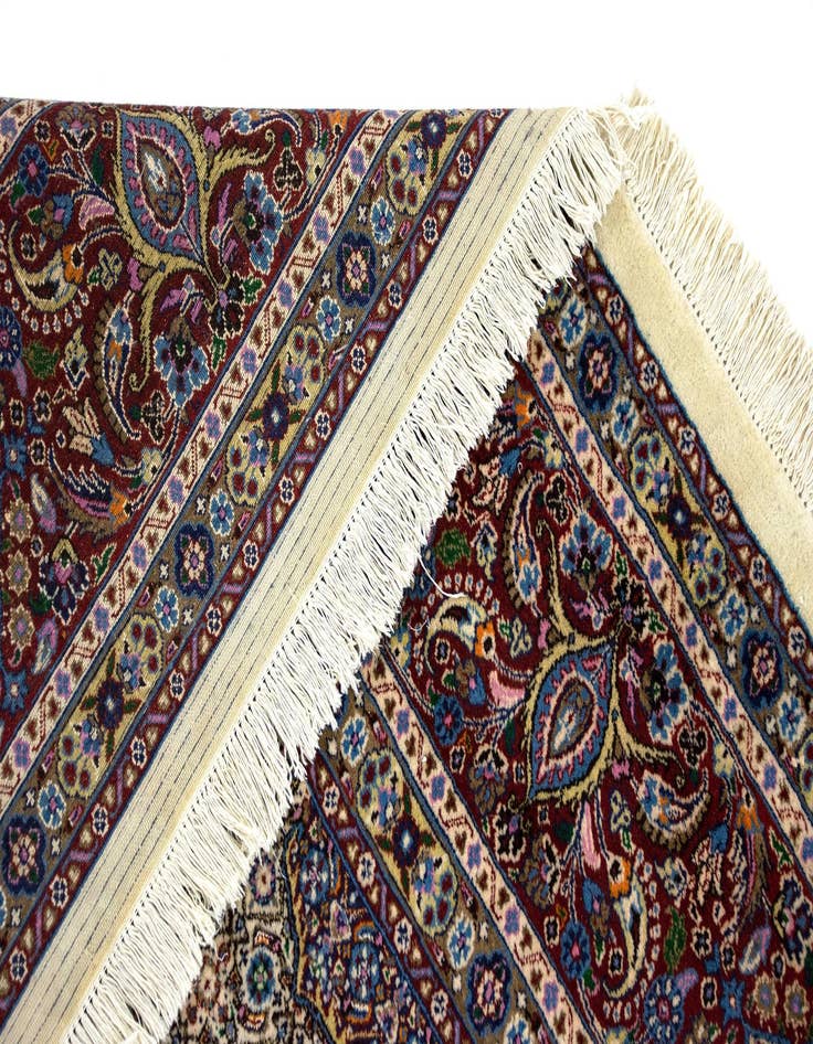 Detail image of  9' 10 x 13'  Hand Knotted Mood Persian Rug
