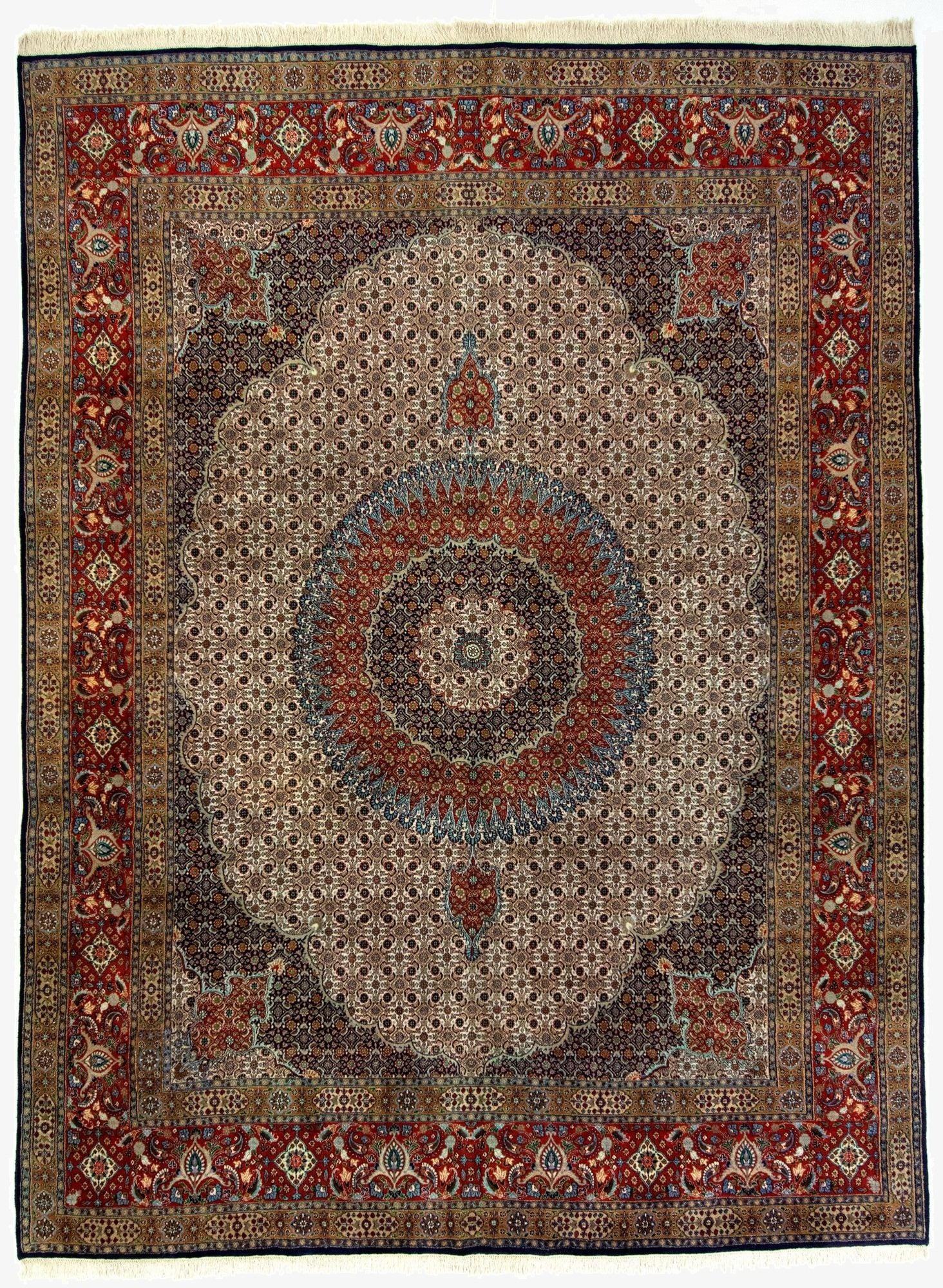  9' 6 x 12' 10  Hand Knotted Mood Persian Wool Rug