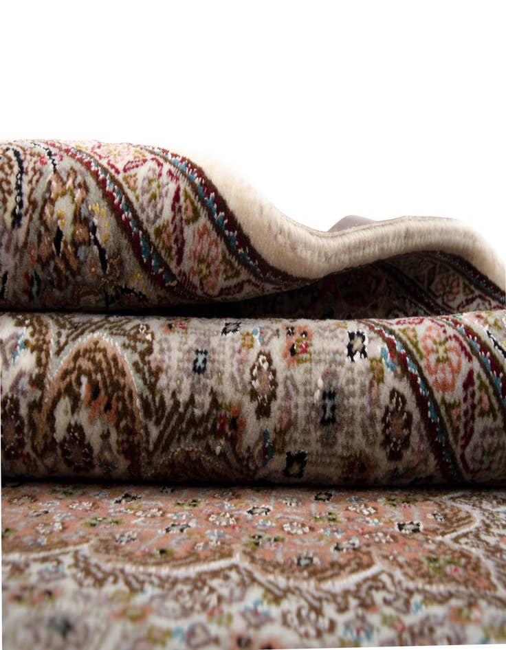 Detail image of  3' 5 x 5' 1  Hand Knotted Tabriz Mahi Persian Wool Rug