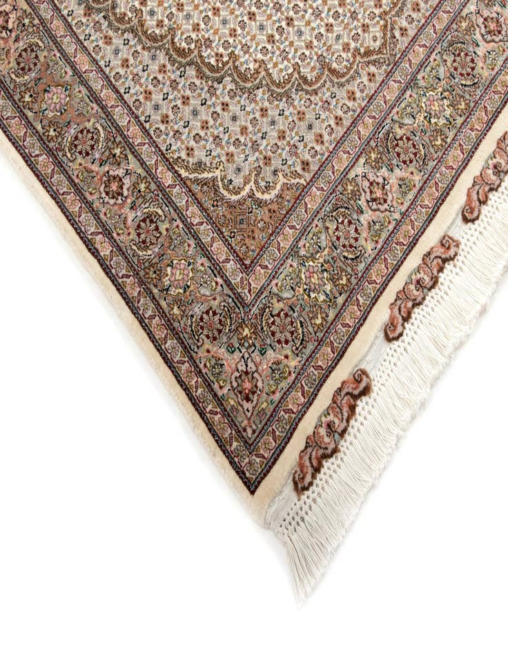 Detail image of  3' 5 x 5' 1  Hand Knotted Tabriz Mahi Persian Wool Rug