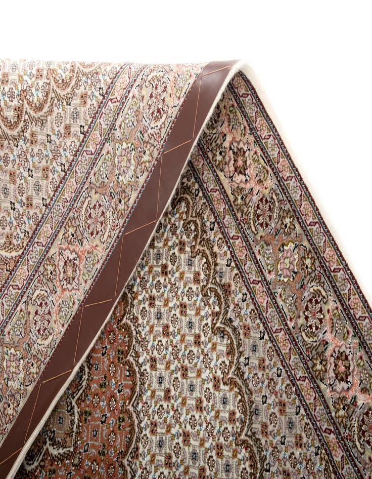 Detail image of  3' 5 x 5' 1  Hand Knotted Tabriz Mahi Persian Wool Rug