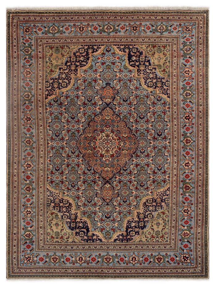 8' 2 x 10' 9 Hand Knotted Tabriz Persian Wool Rug