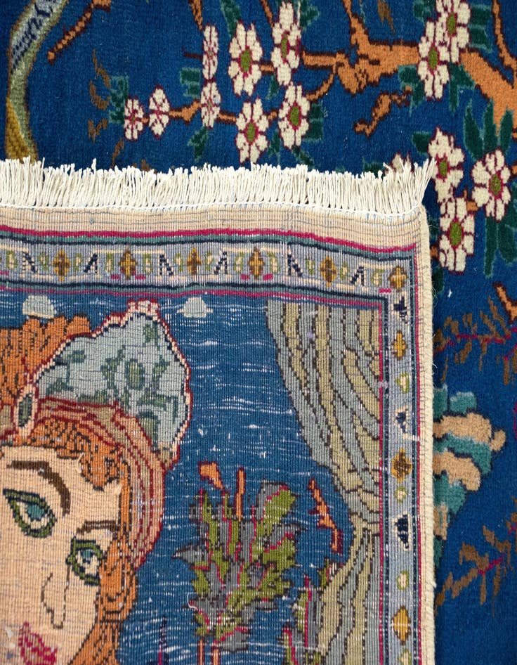 Detail image of  3' 9 x 6'  Hand Knotted Tabriz Persian Wool Rug