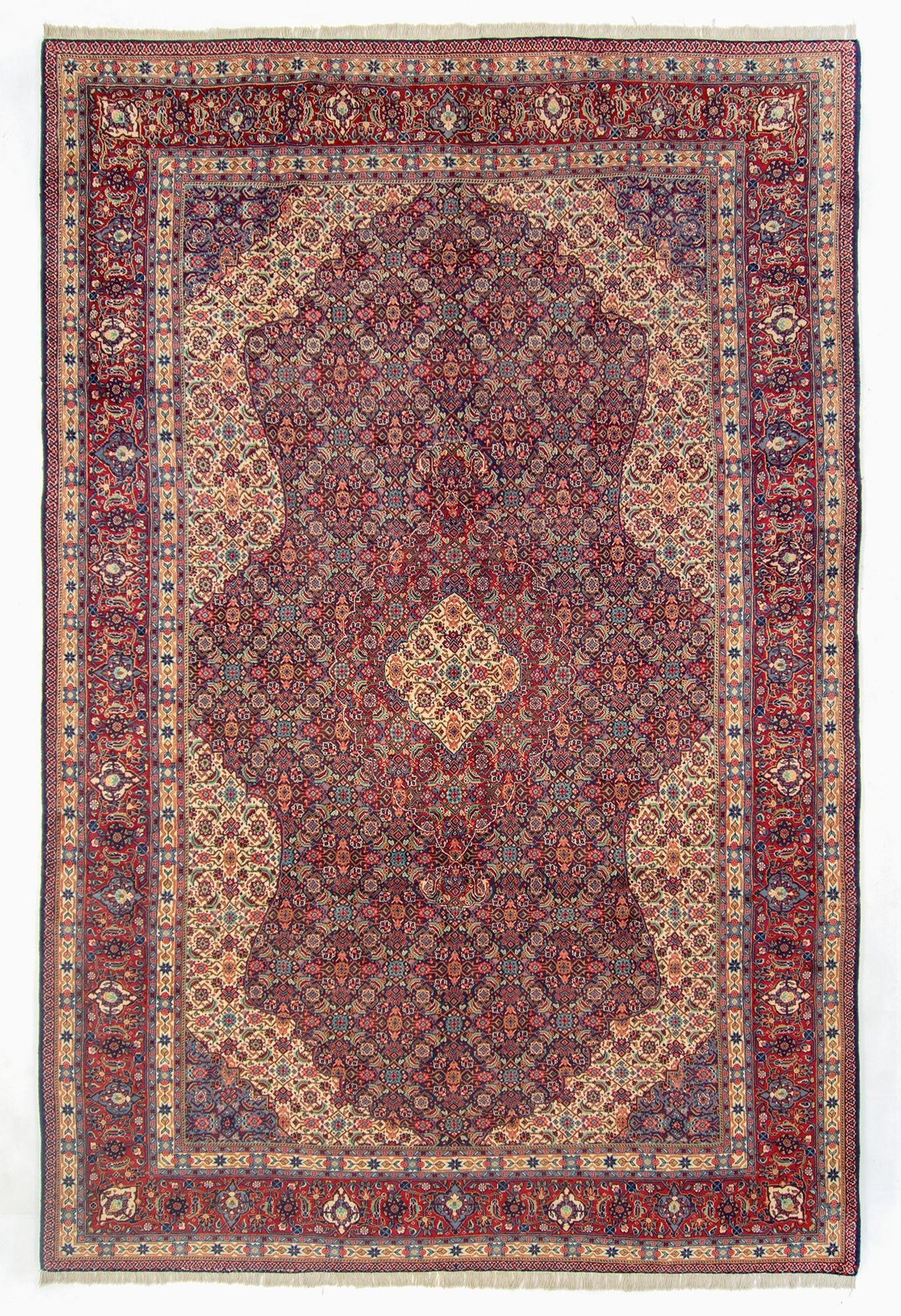  7' 9 x 10' 10  Hand Knotted Tabriz Persian Wool Rug