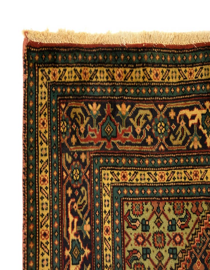 Detail image of  6' 3 x 9' 3  Hand Knotted Yazd Persian Wool Rug