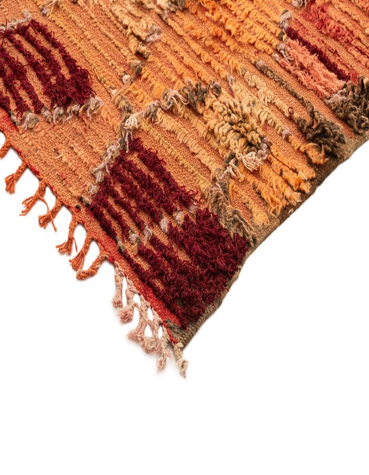 Detail image of  5' 2 x 5' 7 Berber Square Rug