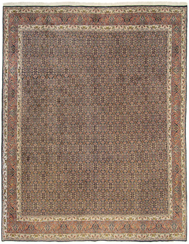  9' 10 x 9' 10  Hand Knotted Bidjar Persian Square Rug