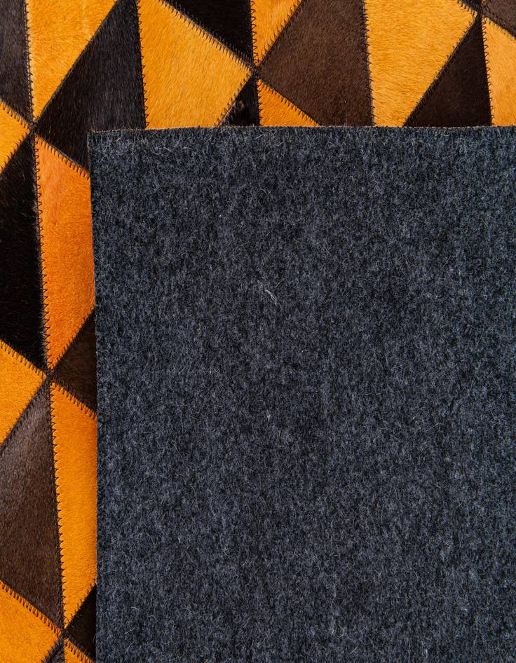 Detail image of  8' x 10' 2 Cowhide Stocks Rug