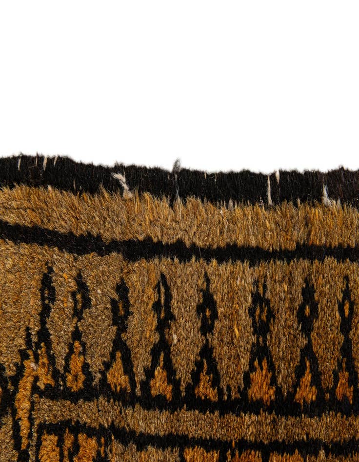 Detail image of  3' 9 x 6' 11  Hand Knotted Afghan Akhche Wool Rug