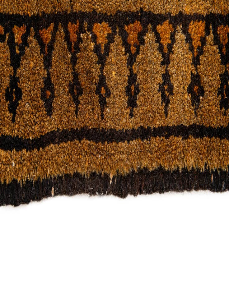 Detail image of  3' 9 x 6' 11  Hand Knotted Afghan Akhche Wool Rug