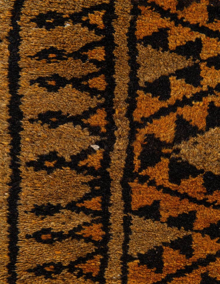 Detail image of  3' 9 x 6' 11  Hand Knotted Afghan Akhche Wool Rug