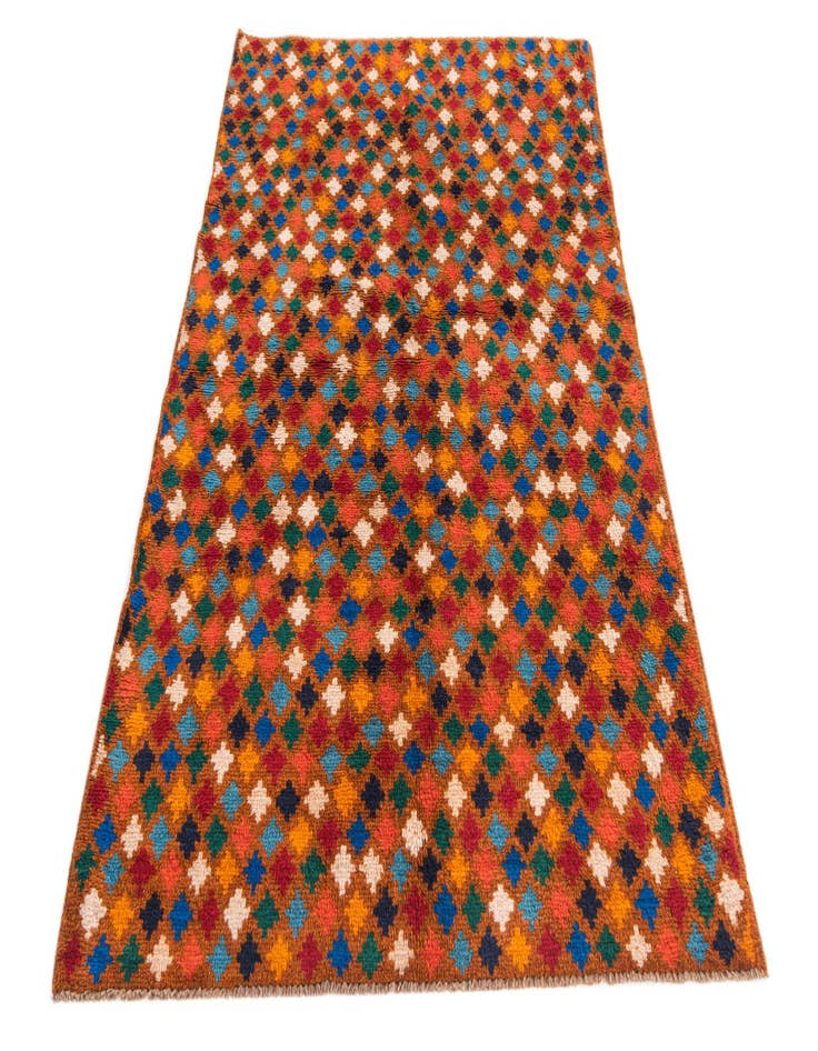 Detail image of  3' 10 x 5' 10  Hand Knotted Balouch Wool Rug