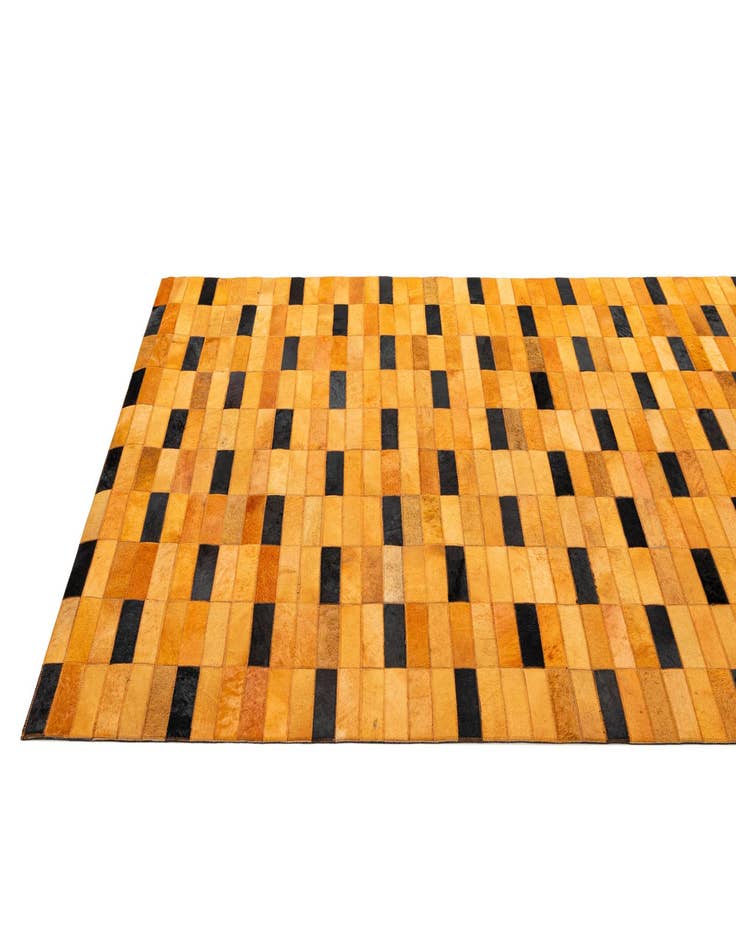 Detail image of  4' 11 x 8' 1 Cowhide - Patchwork Rug