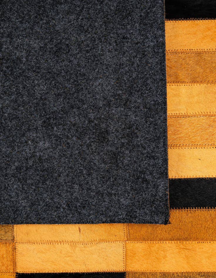 Detail image of  4' 11 x 8' 1 Cowhide - Patchwork Rug