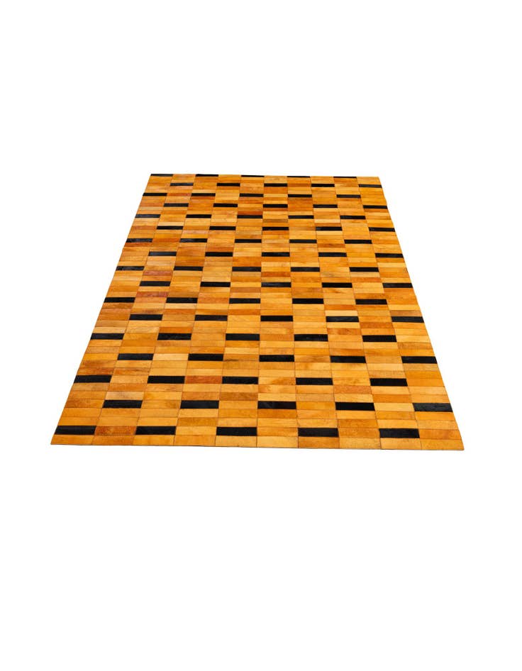 Detail image of  5' x 8' Cowhide - Patchwork Rug