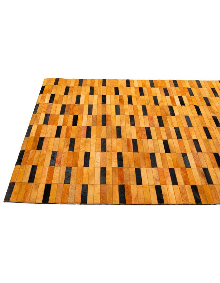 Detail image of  5' x 8' Cowhide - Patchwork Rug