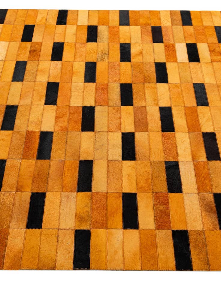 Detail image of  5' x 8' Cowhide - Patchwork Rug