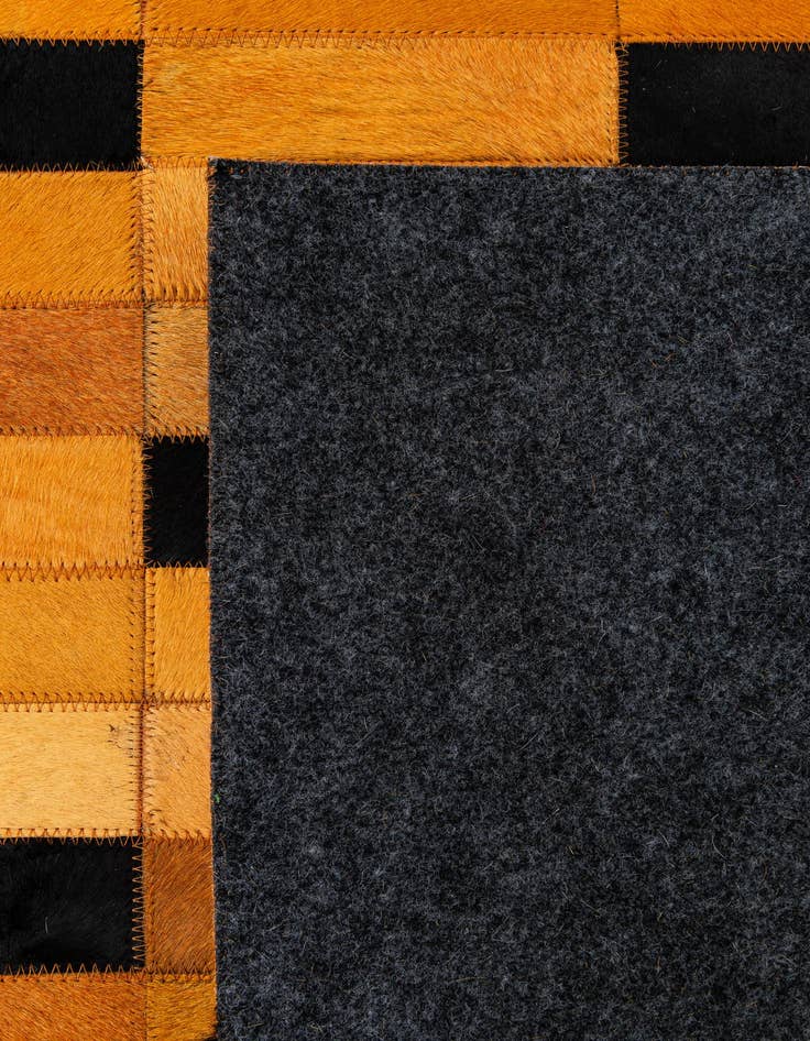 Detail image of  5' x 8' Cowhide - Patchwork Rug