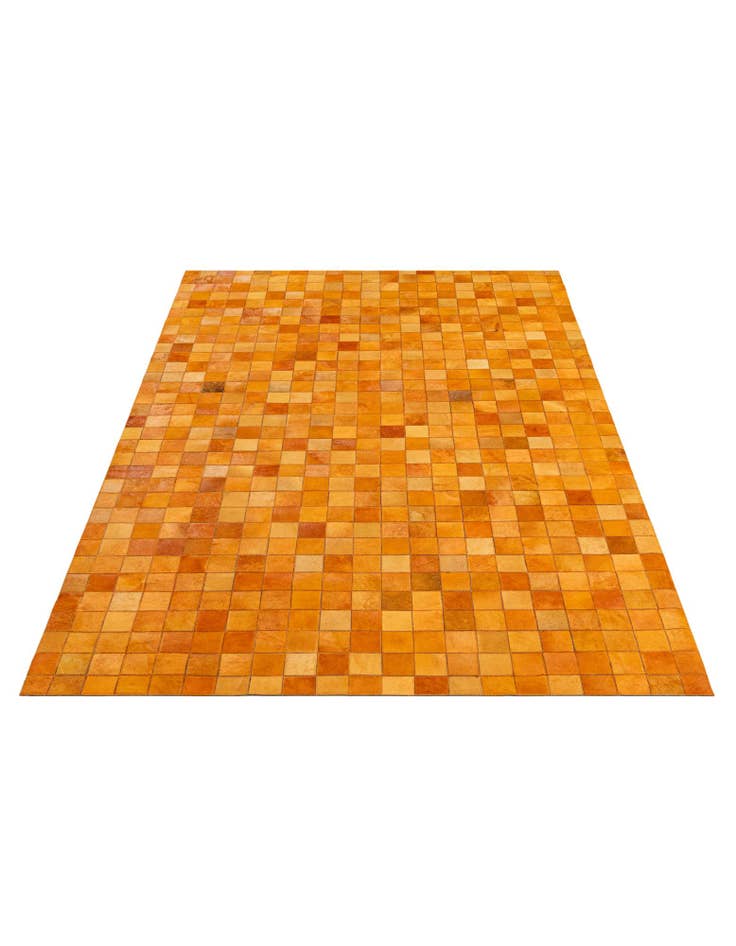 Detail image of  5' 3 x 8' Cowhide - Patchwork Rug