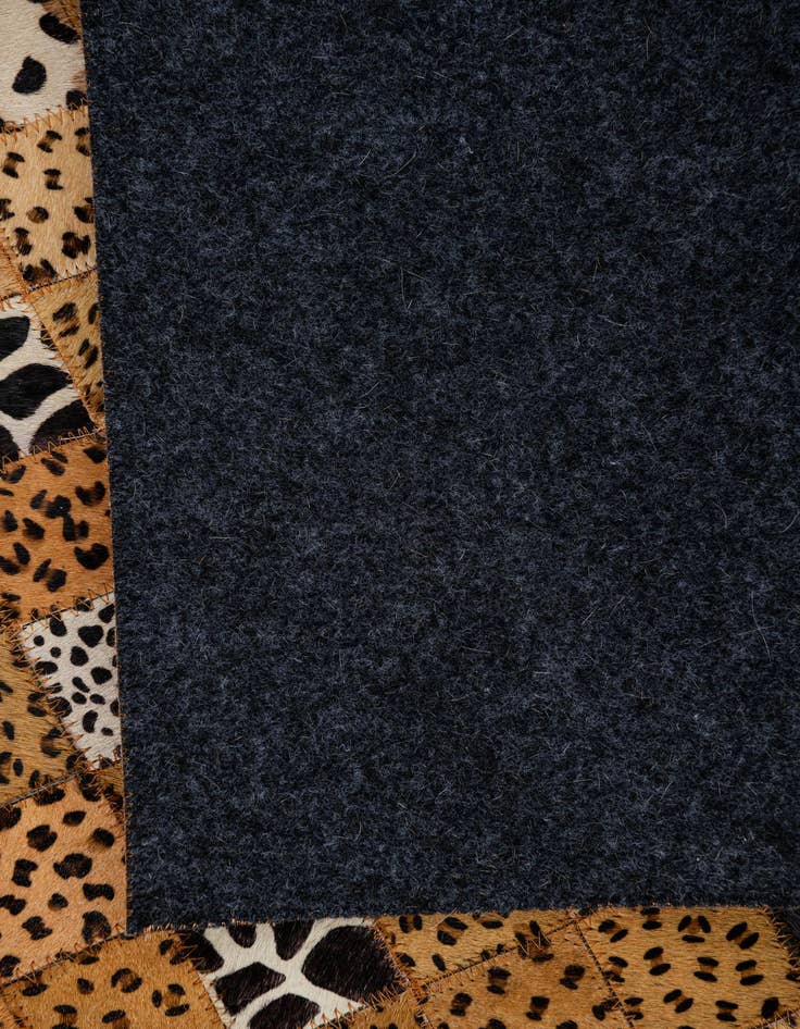 Detail image of  5' 1 x 8' Cowhide Leather Rug